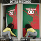 Personalized Morocco Football Door Cover Geometric Star Flag Soccer National Pride
