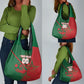 Personalized Morocco Football Grocery Bag Geometric Star Flag Soccer National Pride