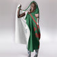 Personalized Morocco Football Hooded Blanket Geometric Star Flag Soccer National Pride