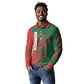 Personalized Morocco Football Long Sleeve Polo Shirt Geometric Star Flag Soccer National Pride