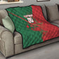 Personalized Morocco Football Quilt Geometric Star Flag Soccer National Pride