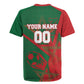 Personalized Morocco Football Rugby Jersey Geometric Star Flag Soccer National Pride