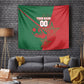 Personalized Morocco Football Tapestry Geometric Star Flag Soccer National Pride