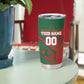 Personalized Morocco Football Tumbler Cup Geometric Star Flag Soccer National Pride