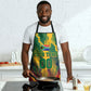Personalized South Africa Football Apron South African Flag Inspiration - Soccer Graphic Bold Color Blocks