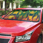 Personalized South Africa Football Auto Sun Shade South African Flag Inspiration - Soccer Graphic Bold Color Blocks
