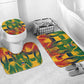 Personalized South Africa Football Bathroom Set South African Flag Inspiration - Soccer Graphic Bold Color Blocks