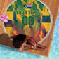 Personalized South Africa Football Beach Blanket South African Flag Inspiration - Soccer Graphic Bold Color Blocks