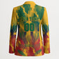 Personalized South Africa Football Blazer South African Flag Inspiration - Soccer Graphic Bold Color Blocks