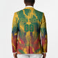 Personalized South Africa Football Blazer South African Flag Inspiration - Soccer Graphic Bold Color Blocks