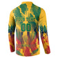 Personalized South Africa Football Button Sweatshirt South African Flag Inspiration - Soccer Graphic Bold Color Blocks