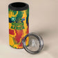 Personalized South Africa Football 4 in 1 Can Cooler Tumbler South African Flag Inspiration - Soccer Graphic Bold Color Blocks