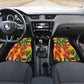 Personalized South Africa Football Car Mats South African Flag Inspiration - Soccer Graphic Bold Color Blocks