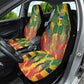 Personalized South Africa Football Car Seat Cover South African Flag Inspiration - Soccer Graphic Bold Color Blocks