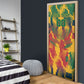 Personalized South Africa Football Door Cover South African Flag Inspiration - Soccer Graphic Bold Color Blocks