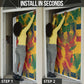 Personalized South Africa Football Door Cover South African Flag Inspiration - Soccer Graphic Bold Color Blocks