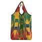 Personalized South Africa Football Grocery Bag South African Flag Inspiration - Soccer Graphic Bold Color Blocks