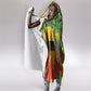 Personalized South Africa Football Hooded Blanket South African Flag Inspiration - Soccer Graphic Bold Color Blocks
