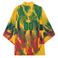 Personalized South Africa Football Kimono South African Flag Inspiration - Soccer Graphic Bold Color Blocks