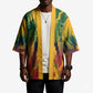 Personalized South Africa Football Kimono South African Flag Inspiration - Soccer Graphic Bold Color Blocks