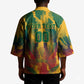 Personalized South Africa Football Kimono South African Flag Inspiration - Soccer Graphic Bold Color Blocks