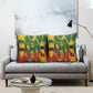 Personalized South Africa Football Pillow Cover South African Flag Inspiration - Soccer Graphic Bold Color Blocks