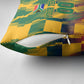 Personalized South Africa Football Pillow Cover South African Flag Inspiration - Soccer Graphic Bold Color Blocks