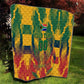 Personalized South Africa Football Quilt South African Flag Inspiration - Soccer Graphic Bold Color Blocks