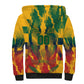 Personalized South Africa Football Sherpa Hoodie South African Flag Inspiration - Soccer Graphic Bold Color Blocks
