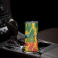 Personalized South Africa Football Skinny Tumbler South African Flag Inspiration - Soccer Graphic Bold Color Blocks