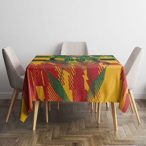 Personalized South Africa Football Tablecloth South African Flag Inspiration - Soccer Graphic Bold Color Blocks
