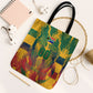 Personalized South Africa Football Tote Bag South African Flag Inspiration - Soccer Graphic Bold Color Blocks