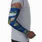 Personalized Curacao Football Arm Sleeves Caribbean Splash Paint Soccer Graphic