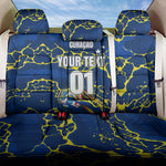 Personalized Curacao Football Back Car Seat Cover Caribbean Splash Paint Soccer Graphic