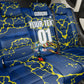 Personalized Curacao Football Back Car Seat Cover Caribbean Splash Paint Soccer Graphic