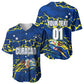 Personalized Curacao Football Baseball Jersey Caribbean Splash Paint Soccer Graphic