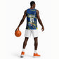 Personalized Curacao Football Basketball Jersey Caribbean Splash Paint Soccer Graphic