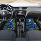 Personalized Curacao Football Car Mats Caribbean Splash Paint Soccer Graphic