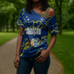 Personalized Curacao Football Cross Shoulder Shirt Caribbean Splash Paint Soccer Graphic