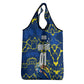 Personalized Curacao Football Grocery Bag Caribbean Splash Paint Soccer Graphic