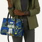 Personalized Curacao Football Leather Bag Caribbean Splash Paint Soccer Graphic