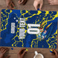 Personalized Curacao Football Puzzle Caribbean Splash Paint Soccer Graphic
