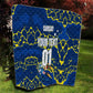 Personalized Curacao Football Quilt Caribbean Splash Paint Soccer Graphic