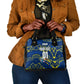 Personalized Curacao Football Shoulder Handbag Caribbean Splash Paint Soccer Graphic