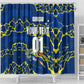 Personalized Curacao Football Shower Curtain Caribbean Splash Paint Soccer Graphic