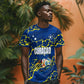 Personalized Curacao Football T shirt Caribbean Splash Paint Soccer Graphic
