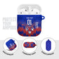 Personalized Haiti Football AirPods Case Brush Stroke Soccer Graphic Flag Colors