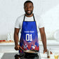 Personalized Haiti Football Apron Brush Stroke Soccer Graphic Flag Colors