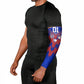 Personalized Haiti Football Arm Sleeves Brush Stroke Soccer Graphic Flag Colors