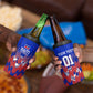 Personalized Haiti Football 4 in 1 Can Cooler Tumbler Brush Stroke Soccer Graphic Flag Colors